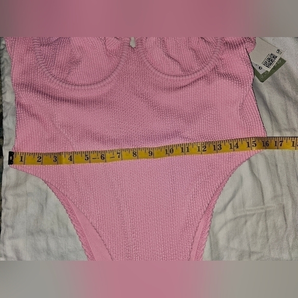 1 PC Maillot H&M Pink Bathing Suit Swimwear sz L  "K" - Picture 3 of 8